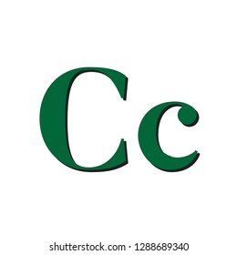 letter C green