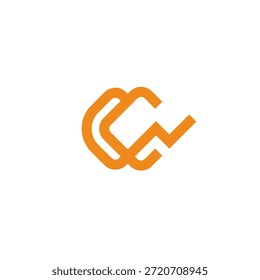 Logotipo de datos de crecimiento de letra C 