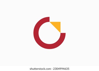 Logo-Design-Vignettenzeichen des Buchstaben C für Wachstum 