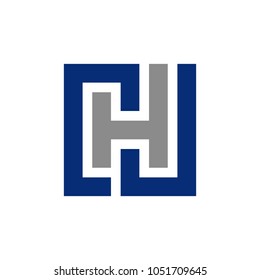 letter C H J vector logo