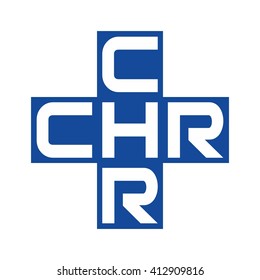 letter c, h, and r logo vector.