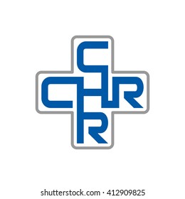 letter c, h, and r logo vector.