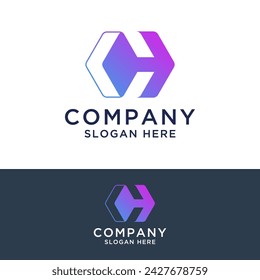 letter c hexagon logo design vector illustration