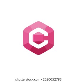 Letter C Hexagon Logo design vector template