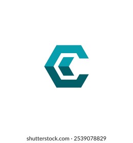 Letter C Hexagon Logo design vector template