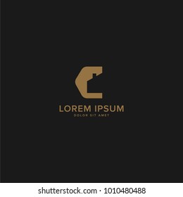 
letter C and house