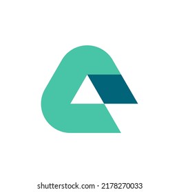 letter C house logo. triangle roof logo.   simple geometric real estate logo