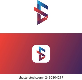 Letter C icon logo design on two sides background-illustration. Letter C logo icon design template elements. C letter icon logo by colorful gradient vector design.