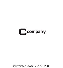 Diseño de Vector plano de logotipo de icono de letra C