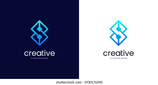 Inspiración en el diseño del logotipo de infinito de letras C