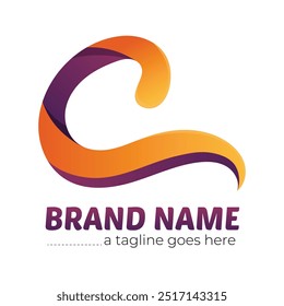 Letter C initial colorful gradient logo
