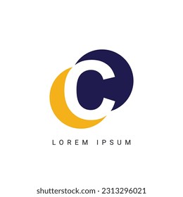 Letter C Initial Logo Design, Vector Template