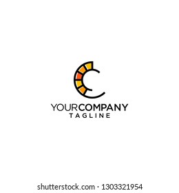 letter C initial logo vector icon