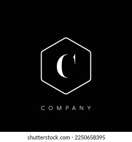 Letter C initial monogram logo design, wedding, fashion, make up logo template