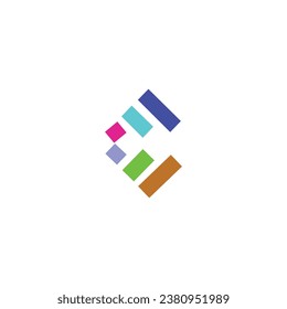 Letter C Initials Abstract Geometric Line Capital Business Finance Simple Minimal Vector Design
