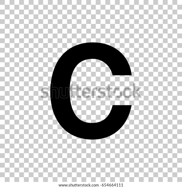 Letter C Isolated On Transparent Background Stock Vector (Royalty Free ...