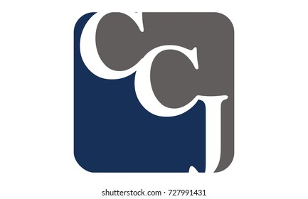 Letter C C J Modern Logo 