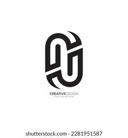 Letter c j o modern line art unique monogram logo