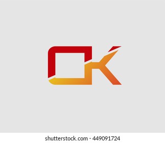 Letter C and K logo

