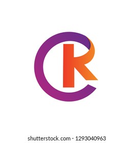 Letter C and K Logo Vector