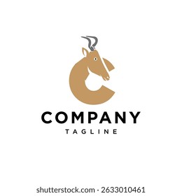 Letter C Kongoni Logo Icon Vector