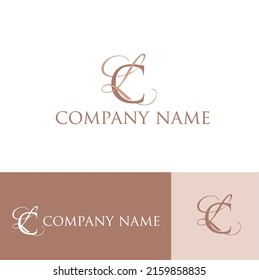 Letter C with letter L cursive logo design. initial logo for any company or business.