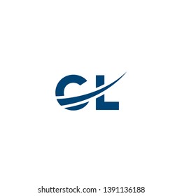 letter C L icon logo design concept