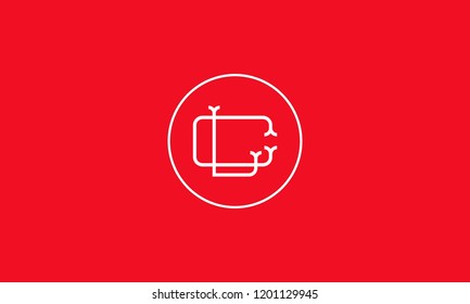 LETTER C AND L LOGO WITH CIRCLE FRAME FOR LOGO DESIGN OR ILLUSTRATION USE