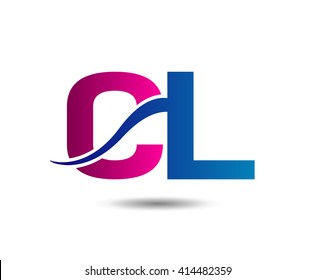 Letter C and L logo vector
