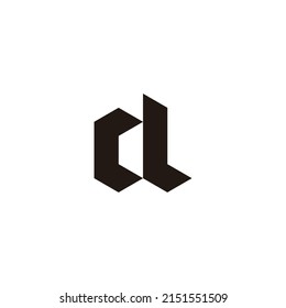 Letter C And L, Letter A Simple Symbol Logo Vector