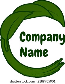logotipo de la letra C de hoja perfecto para la empresa de bebidas para el té