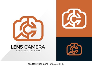 Letter C Lens Camera Logo Design, Brand Identity Logos Designs Vector Illustration Template