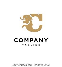 Letter C Lion elegant logo icon vector template.eps
