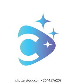 Letter C logo, C logo, AI logo set, modern and minimal design, tech-inspired, colorful icons and symbols, suitable for artificial intelligence, innovation, branding, startups, and digital identity.