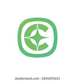Letter C logo, C logo, AI logo set, modern and minimal design, tech-inspired, colorful icons and symbols, suitable for artificial intelligence, innovation, branding, startups, and digital identity.