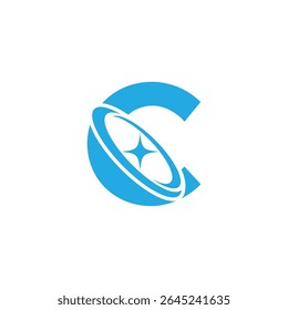 Letter C logo, C logo, AI logo set, modern and minimal design, tech-inspired, colorful icons and symbols, suitable for artificial intelligence, innovation, branding, startups, and digital identity.