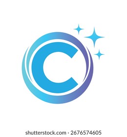 Logotipo de la letra C, logotipo de C, sistema del logotipo de la IA, diseño moderno y mínimo, iconos y símbolos coloridos inspirados en la tecnología, convenientes para la inteligencia artificial, la innovación, la marca, las empresas incipientes, y la identidad digital.