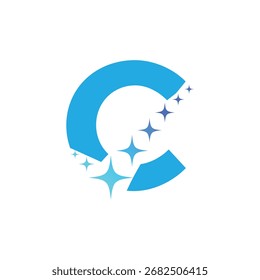 Letra C logotipo, logotipo C, conjunto de logotipo AI, design moderno e mínimo, inspirado em tecnologia, ícones e símbolos coloridos, adequado para inteligência artificial, inovação, marca, start-ups e identidade digital.