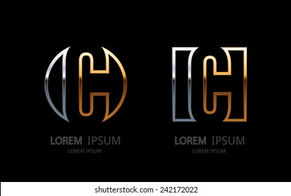 Letter C logo. Alphabet logotype vector design.