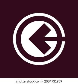 Logo de la letra C con flecha