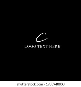 Letter C logo with black background