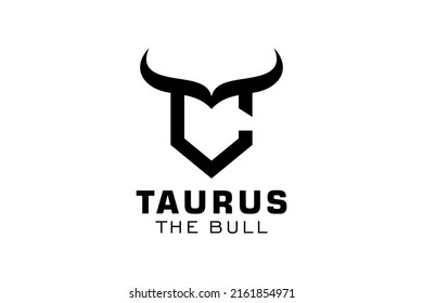 Letter C logo, Bull logo,head bull logo, monogram Logo Design Template