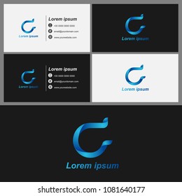 Letter C Logo with Business Card