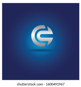 The Letter C Logo. Can be used for application icons. with a blue gradient color.