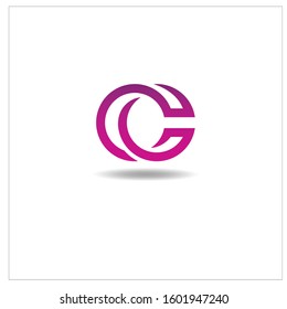 The Letter C Logo. Can be used for application icons. with a purple gradient color.