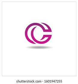 The Letter C Logo. Can be used for application icons. with a purple gradient color.
