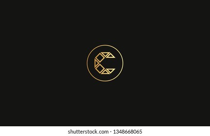 LETTER C LOGO WITH CIRCLE FRAME FOR LOGO DESIGN OR ILLUSTRATION USE
