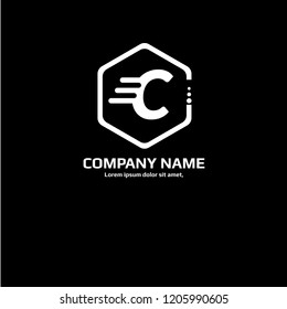 letter C logo concept