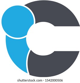 Letter I and C logo concept