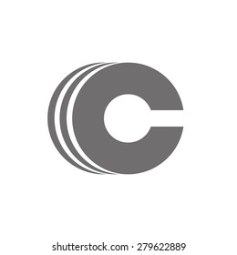 Letter C Logo Concept Icon. Vector